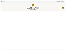 Tablet Screenshot of carpediem-touristik.de